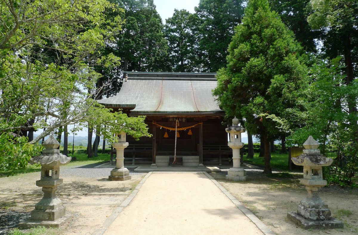 Sasayama Castle Honmaru Bailey Ruins (Aoyama Shrine)