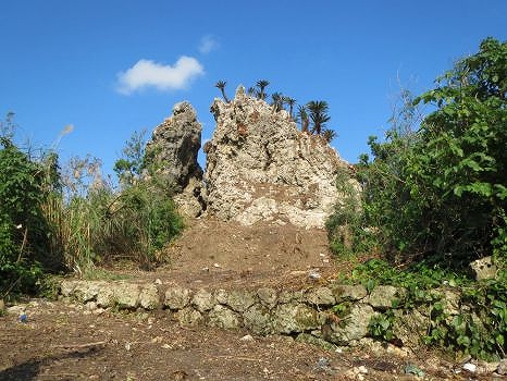ペリーの旗立岩展望台(村指定史跡)