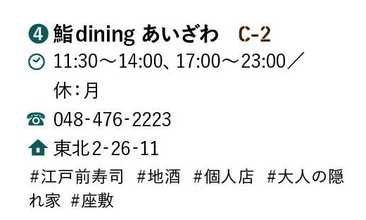 鮨dining　あいざわ