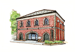 旧大島商会店舗《国登録有形文化財》 (秋田市まちなか観光案内所)