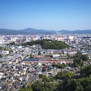 鶴形山からの景観