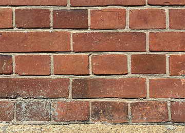 倉敷アイビースクエアのレンガ壁