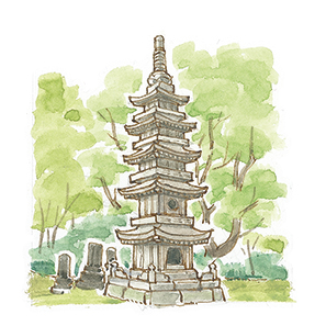 石造り五重塔《市指定有形文化財(建造物)》