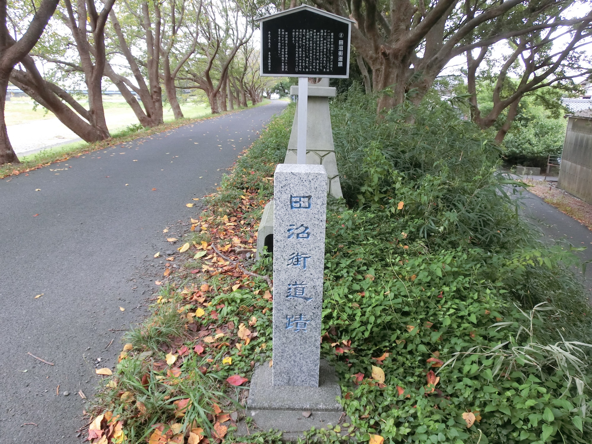 田沼街道蹟