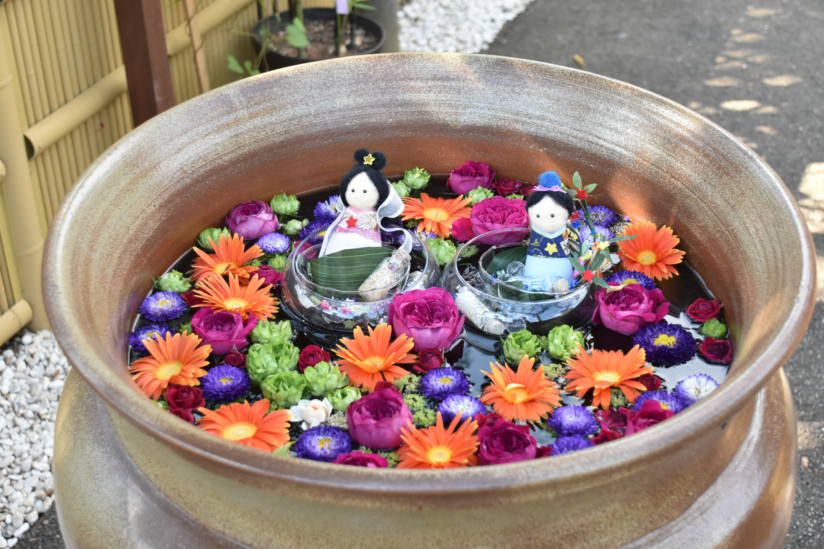 かわいい！華やか！
花手水（瑶光山最明寺）