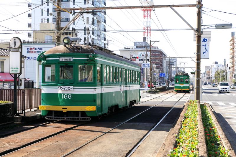 Hankai streetcar line (Oshoji stop)