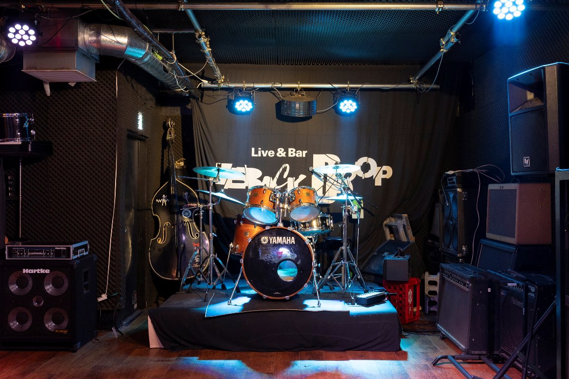 Live and Bar Back Drop