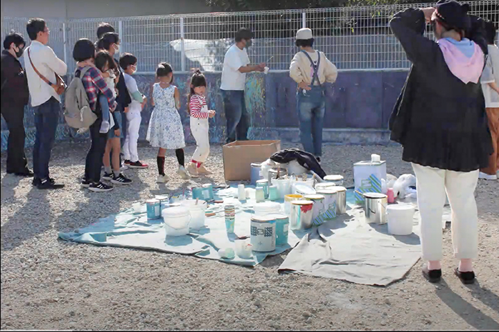 壁画アート子どもワークショップ