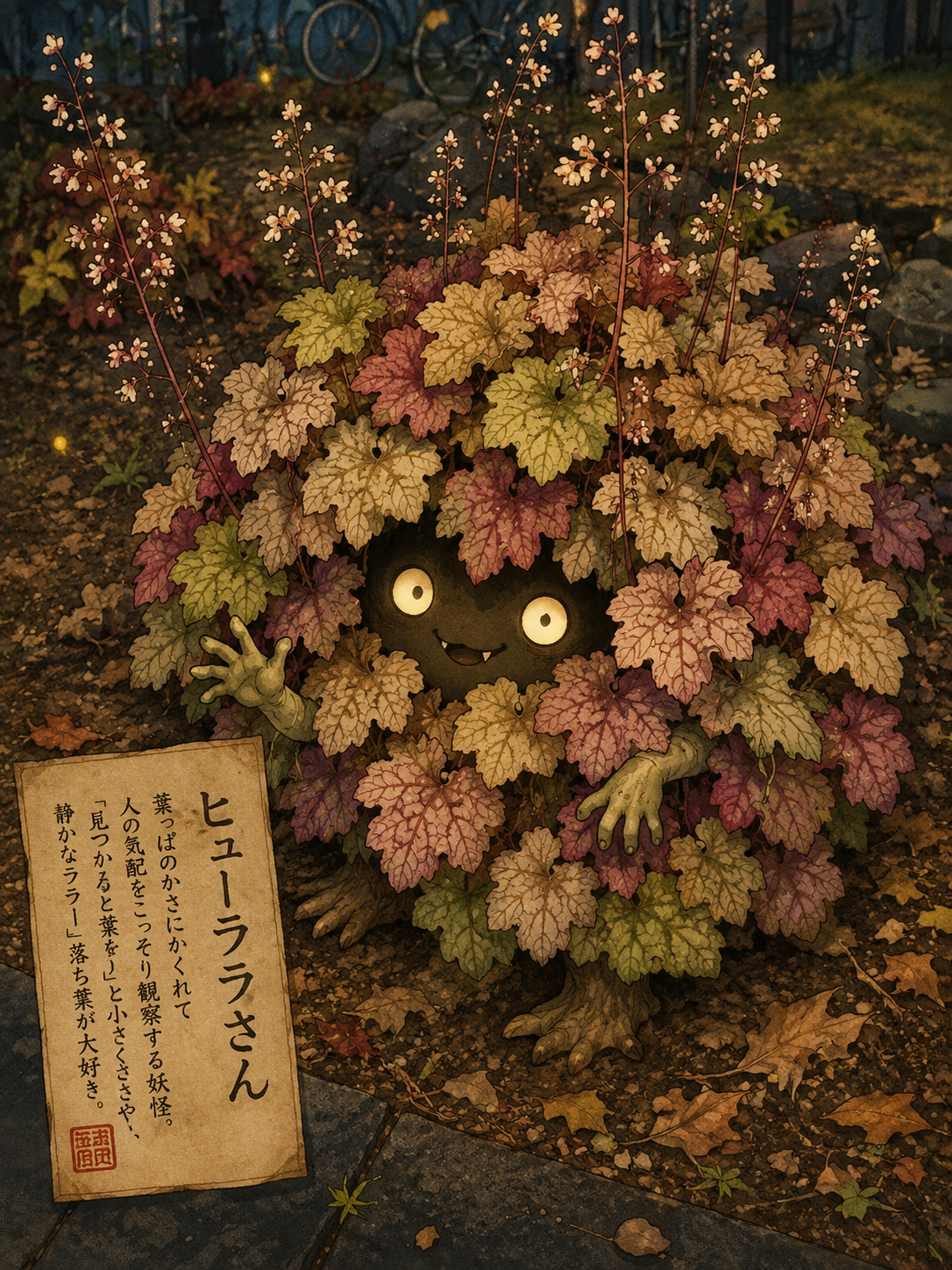 「四季で色を変える草」
