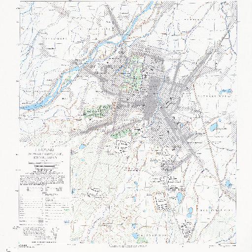 米軍地図：弘前市 (1945)