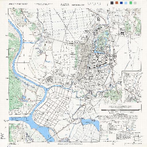 米軍地図：秋田市 (1945)