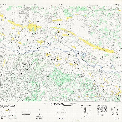 米軍地図：調布市 (1946)