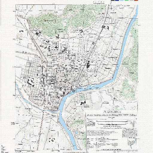 米軍地図：福島市 (1945)