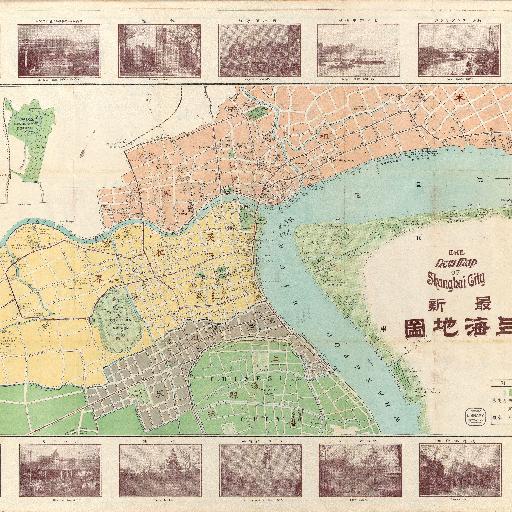 最新上海地圖 (1908)