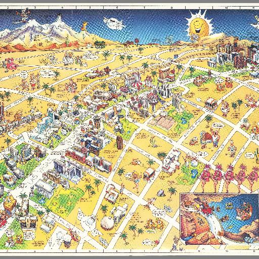 ラスベガス パノラマ地図 (1989)