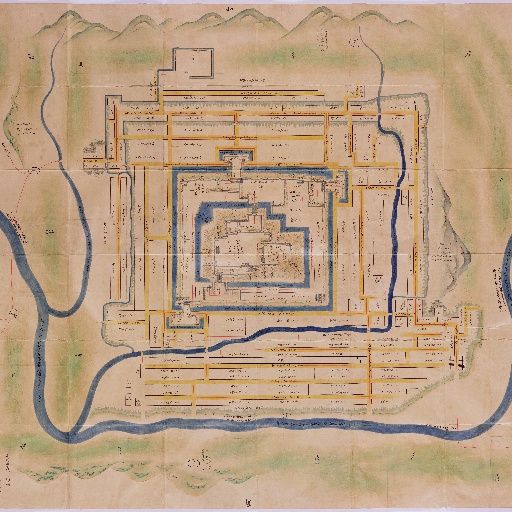 丹波篠山城之絵図 [正保城絵図] (1644年頃)