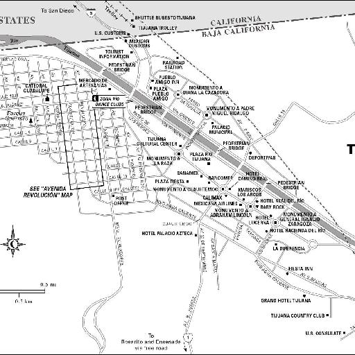 Map of Tijuana - 2002