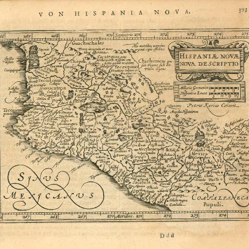 Map of New Spain - Hispaniae Novae