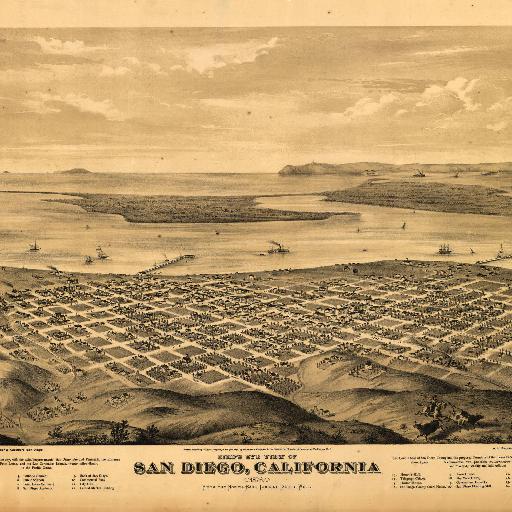 Map of San Diego - 1876