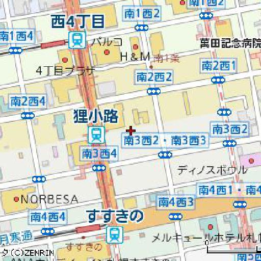 札幌ライブハウス（一部）マップ