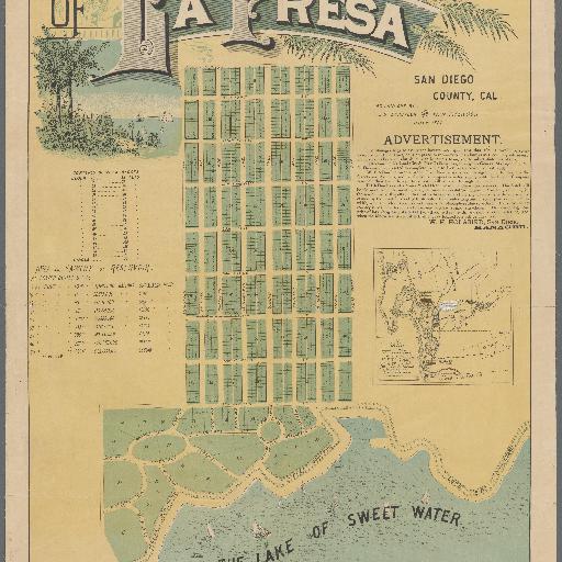 Map of La Presa - 1887 thumbnail