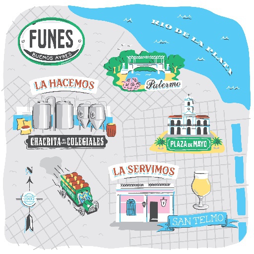 Buenos Aires Funes Map thumbnail