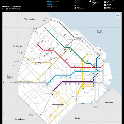 Buenos Aires City Transit Diagram