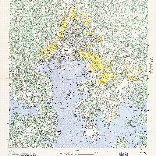 米軍地図：佐世保市 (1946)