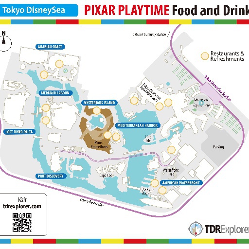 Tokyo DisneySea Pixar Playtime Food and Drinks Menu 2019