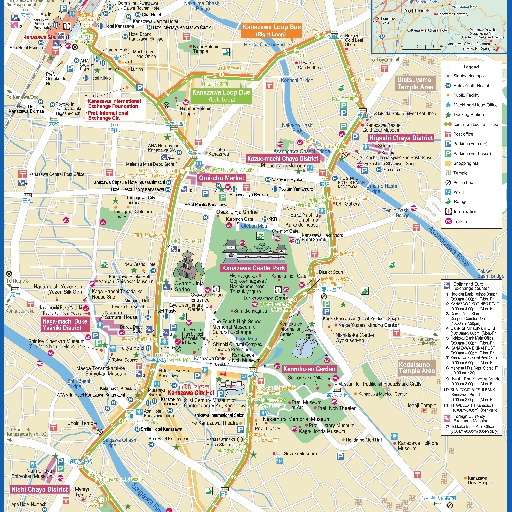 Kanazawa Sightseeing Map