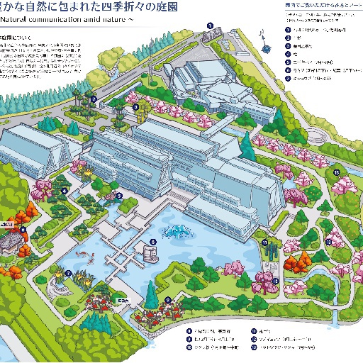 国立京都国際会館庭園マップ