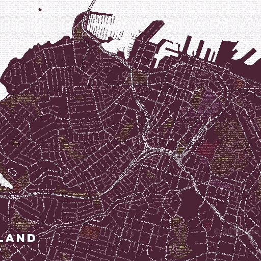 Typography Map of Auckland thumbnail