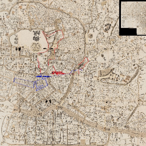 神田祭の巡行路や歴史を古地図で散歩：懐宝御江戸絵図 (1812年） thumbnail