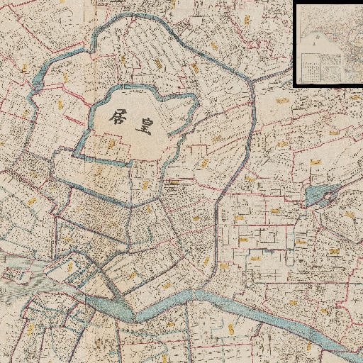 神田祭の巡行路や歴史を古地図で散歩：東京市全図 (1873)
