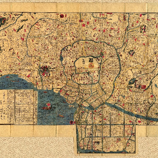 建築の歴史を古地図で散歩：江戸古地図