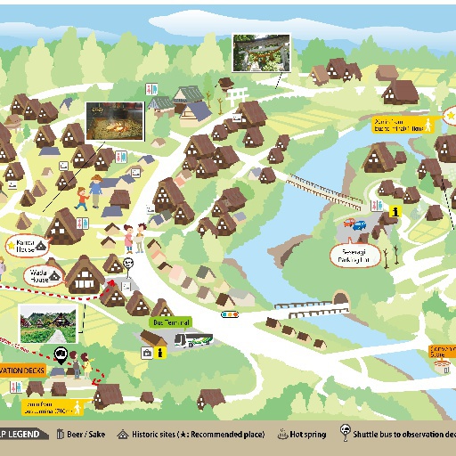 shirakawago tourist map