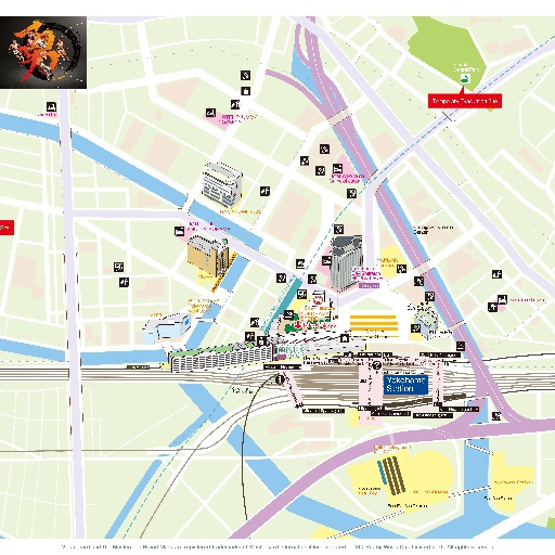 Yokohama Station West Area Restaurant Guide Map