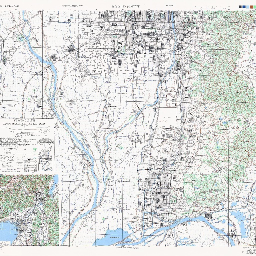 米軍地図：京都市南 (1945)