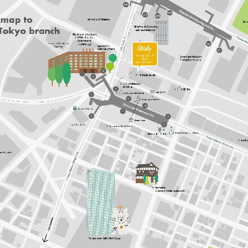 Access map to Stroly Tokyo branch thumbnail