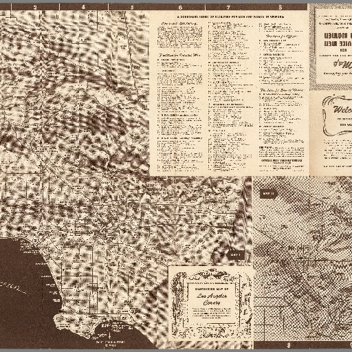 Sightseeing map of Los Angeles County (1944)