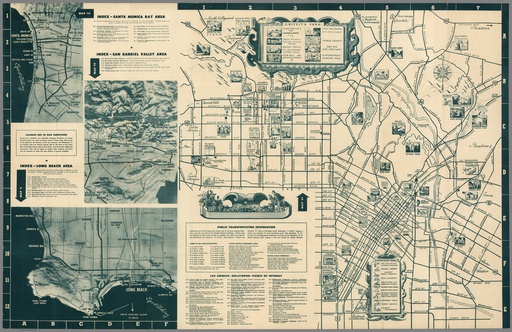 Los Angeles and Hollywood points of interest, etc. (1944)｜Stroly（ストローリー）