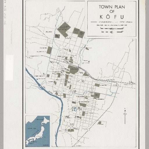 Town plan of Kofu (1944) thumbnail