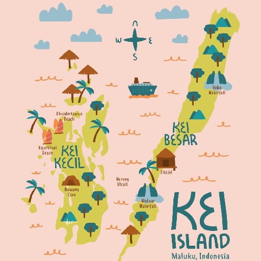 Kei Island, Maluku, Indonesia