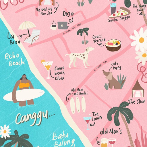 Canggu Map - Stroly