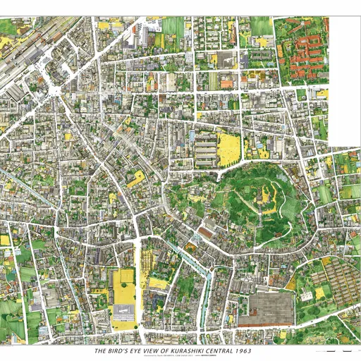 1963年_倉敷市鳥瞰図