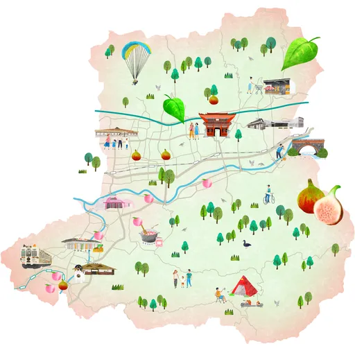 フルーツの街 紀の川市周遊MAP