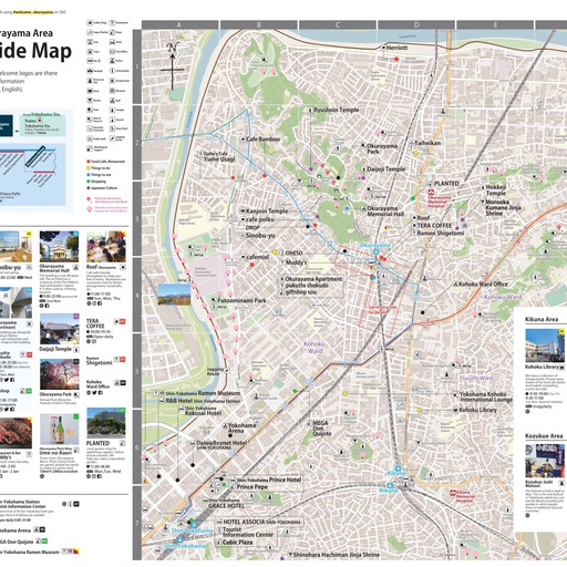 Shin-yokohama → Okurayama Area Visitors Guide Map 2021 thumbnail