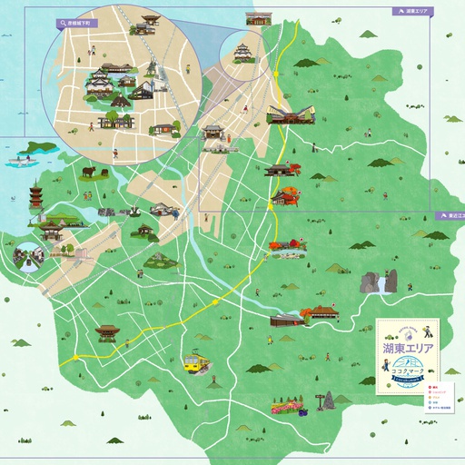 湖東エリア観光マップ