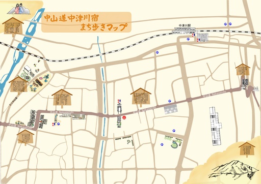 Nakatsugawa Walking Map thumbnail