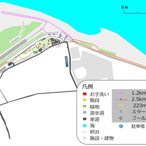 第3回三保海浜マラソン　大会当日MAP